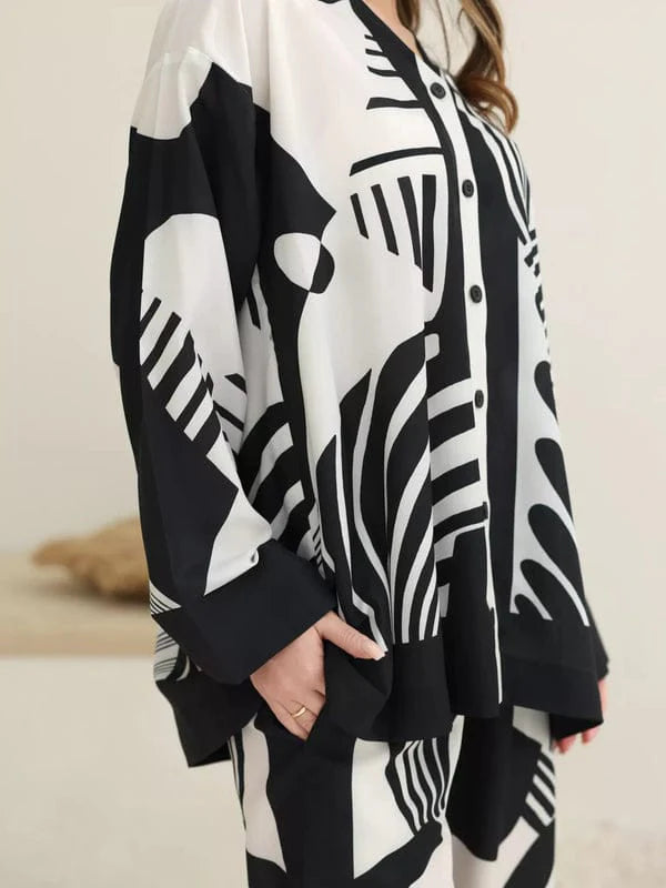 BLACK & WHITE DIGITAL PRINT 2PC STITCHED FOR GIRLS