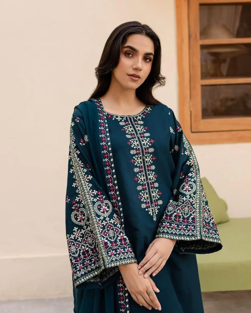 ADAAB LAWN EMB 3PC STITCHED FOR GIRLS