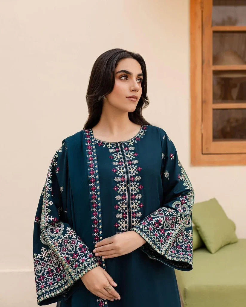 ADAAB LAWN EMB 3PC STITCHED FOR GIRLS
