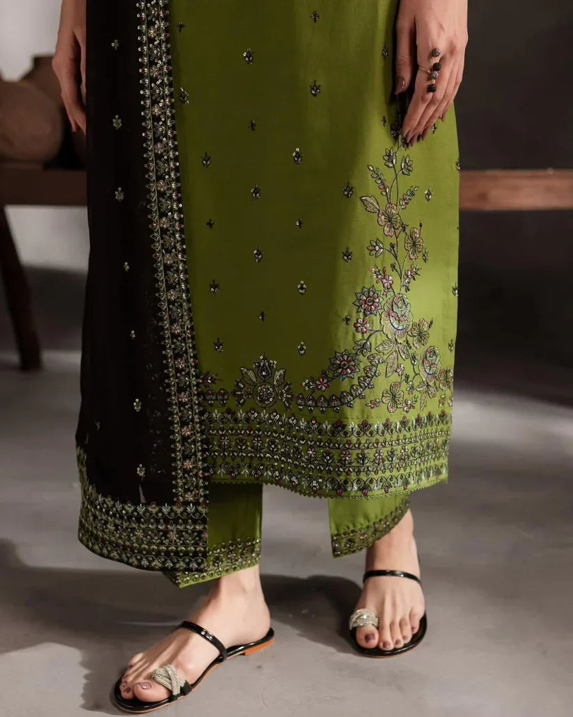 ADAAB LAWN EMB 3PC STITCHED FOR GIRLS
