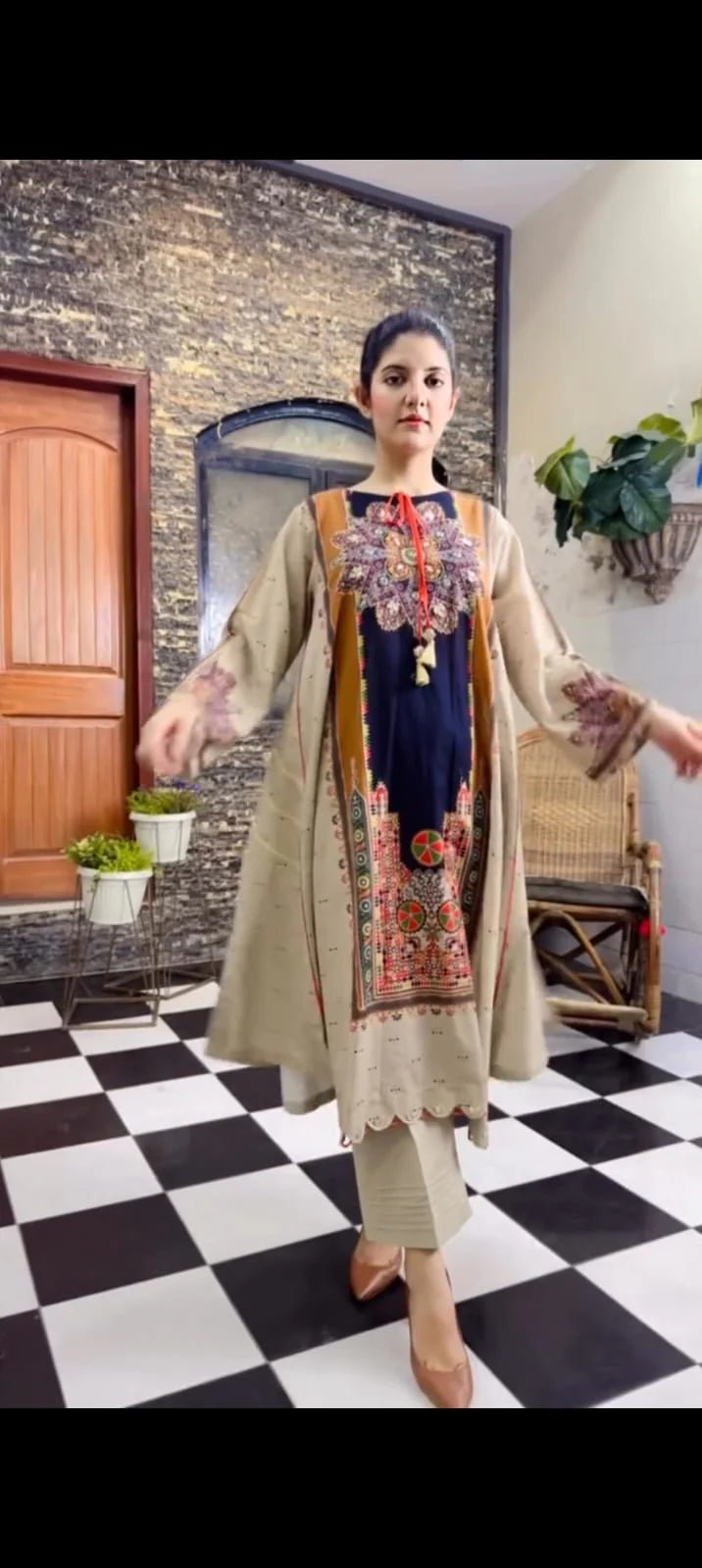 Sun Flower Winter 2PC STITCHED FOR GIRLS