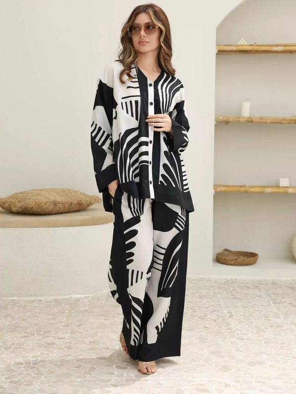 BLACK & WHITE DIGITAL PRINT 2PC STITCHED FOR GIRLS