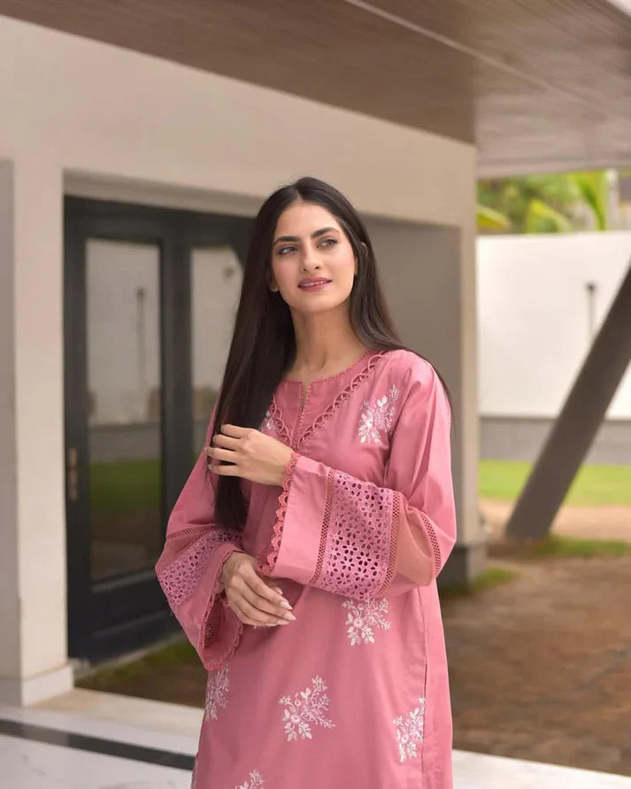 HORIYA EMB CO-ORD SET STITCHED FOR GIRLS