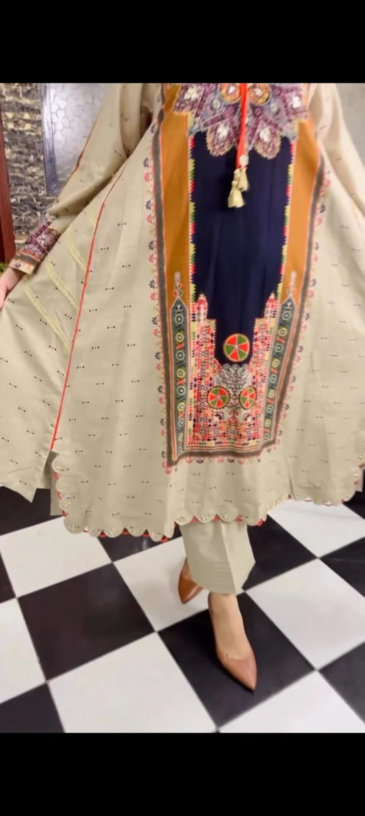 Sun Flower Winter 2PC STITCHED FOR GIRLS