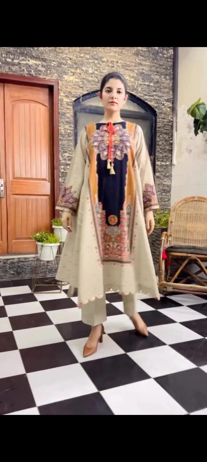 Sun Flower Winter 2PC STITCHED FOR GIRLS